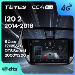 Штатная автомагнитола на Android TEYES CC4 Pro для Hyundai i20 2 GB 2014-2018 (Версия L) 8/128gb- фото2