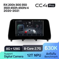 Штатная автомагнитола на Android TEYES CC4 Pro для Lexus РХ 200t РХ 300 РХ 350 РХ 350l РХ450h РХ450hl AL20 2020-2021 8/128gb- фото