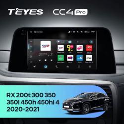 Штатная автомагнитола на Android TEYES CC4 Pro для Lexus РХ 200t РХ 300 РХ 350 РХ 350l РХ450h РХ450hl AL20 2020-2021 8/128gb- фото3