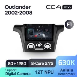 Штатная автомагнитола на Android TEYES CC4 Pro для Mitsubishi Outlander 1 2002-2008 (Версия F1) 8/128gb- фото