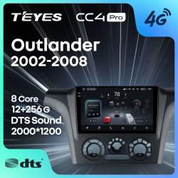 Штатная автомагнитола на Android TEYES CC4 Pro для Mitsubishi Outlander 1 2002-2008 (Версия F1) 8/128gb- фото2