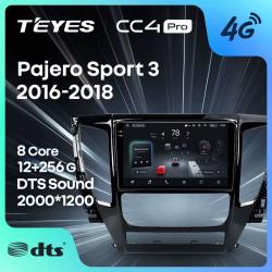 Штатная автомагнитола на Android TEYES CC4 Pro для Mitsubishi Montero Sport Shogun Sport Pajero Sport 3 2016-2018 8/128gb- фото2