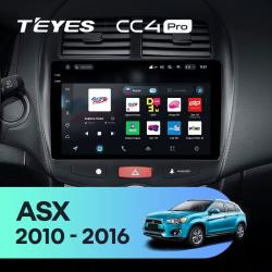 Штатная автомагнитола на Android TEYES CC4 Pro для Mitsubishi RVR Outlander Sport ASX 1 2010-2016 (Версия B) 8/128gb- фото3