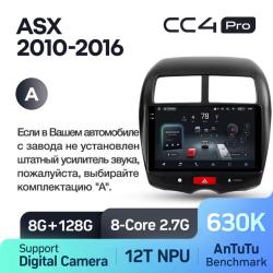 Штатная автомагнитола на Android TEYES CC4 Pro для Mitsubishi RVR Outlander Sport ASX 1 2010-2016 (Версия A) 8/128gb- фото