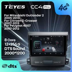 Штатная автомагнитола на Android TEYES CC4 Pro для Mitsubishi Outlander 2 (Версия B) 8/128gb- фото2