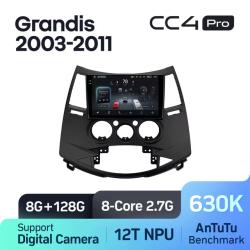 Штатная автомагнитола на Android TEYES CC4 Pro для Mitsubishi Grandis 1 2003-2011 8/128gb- фото
