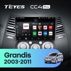 Штатная автомагнитола на Android TEYES CC4 Pro для Mitsubishi Grandis 1 2003-2011 8/128gb- фото3