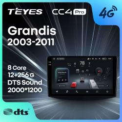 Штатная автомагнитола на Android TEYES CC4 Pro для Mitsubishi Grandis 1 2003-2011 (Версия F1) 8/128gb- фото2