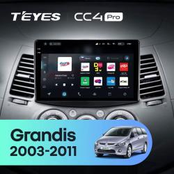Штатная автомагнитола на Android TEYES CC4 Pro для Mitsubishi Grandis 1 2003-2011 (Версия F1) 8/128gb- фото3