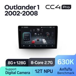 Штатная автомагнитола на Android TEYES CC4 Pro для Mitsubishi Outlander 1 2002-2008 8/128gb- фото