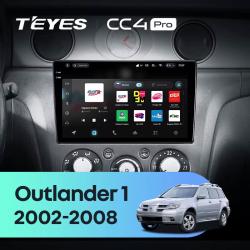 Штатная автомагнитола на Android TEYES CC4 Pro для Mitsubishi Outlander 1 2002-2008 8/128gb- фото3