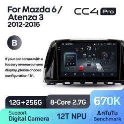 Штатная автомагнитола на Android TEYES CC4 Pro для Mazda 6 Atenza 3 GJ 2012-2015 (Версия B) 8/128gb- фото