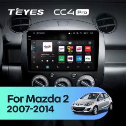 Штатная автомагнитола на Android TEYES CC4 Pro для Mazda 2 DE 2007-2014 8/128gb- фото3