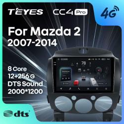 Штатная автомагнитола на Android TEYES CC4 Pro для Mazda 2 DE 2007-2014 8/128gb- фото2