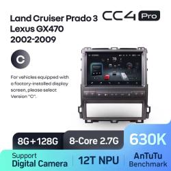 Штатная автомагнитола на Android TEYES CC4 Pro для Lexus GX470 2002-2009 (Версия C) 8/128gb- фото