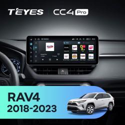 Штатная автомагнитола на Android TEYES CC4 Pro для Toyota RAV4 5 XA50 2018-2023 8/128gb- фото3