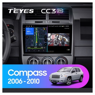 Штатная автомагнитола на Android TEYES CC3 2K для Jeep Compass 1 MK 2006-2010 3/32gb- фото3
