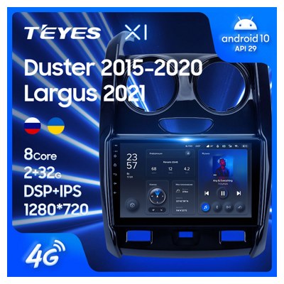 Штатная автомагнитола на Android TEYES X1 для Renault Duster 2015-2020 (Версия F2) 2/32gb- фото2