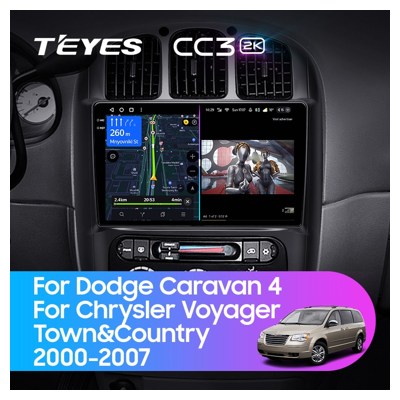 Штатная автомагнитола на Android TEYES CC3 2K для Dodge Caravan 4 2000-2007 (Версия B) 3/32gb- фото3