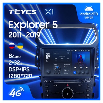 Штатная автомагнитола на Android TEYES X1 для Ford Explorer 5 2011-2019 (Версия A) 2/32gb- фото2