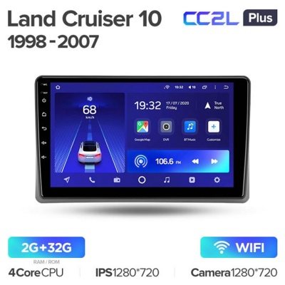 Штатная автомагнитола на Android TEYES CC2L Plus для Toyota Land Cruiser 10 J100 100 1998-2007 2/32gb