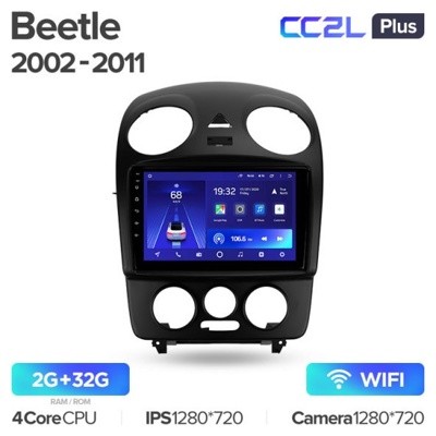 Штатная автомагнитола на Android TEYES CC2L Plus для Volkswagen Beetle A4 2002-2011 2/32gb