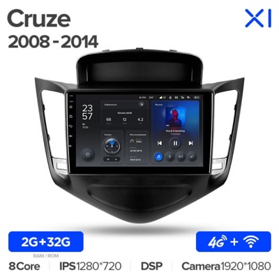 Штатная автомагнитола на Android TEYES X1 для Chevrolet Cruze J300 2008-2014 2/32gb- фото