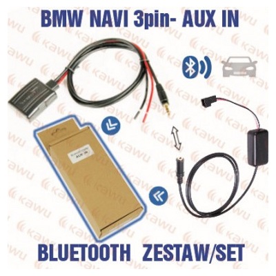 Bluetooth адаптер KAWU 25015. BMW NAVI 3-PIN - AUX IN- фото