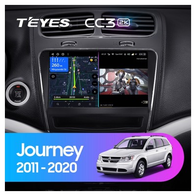 Штатная автомагнитола на Android TEYES CC3 2K для Dodge Journey JC 2011-2020 3/32gb- фото3