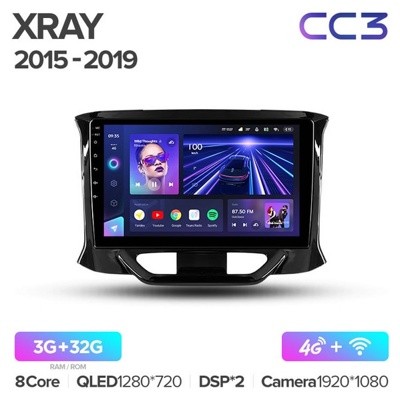 Штатная автомагнитола на Android TEYES CC3 для Lada Xray 2015-2019 3/32gb