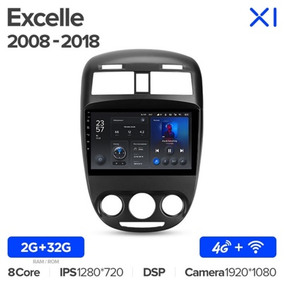 Штатная автомагнитола на Android TEYES X1 для Buick Excelle 2008-2018 2/32gb- фото