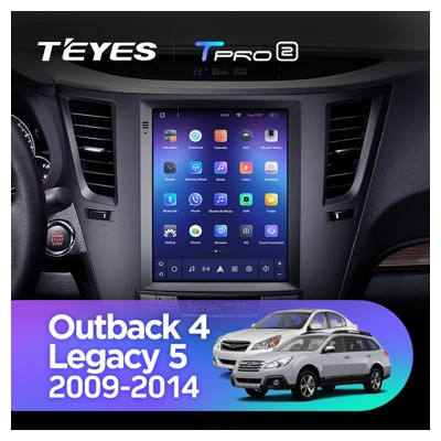 Штатная автомагнитола на Android TEYES TPRO 2 для Subaru Outback 4 BR, Legacy 5 2009-2014 (Версия DS) 3/32gb- фото2