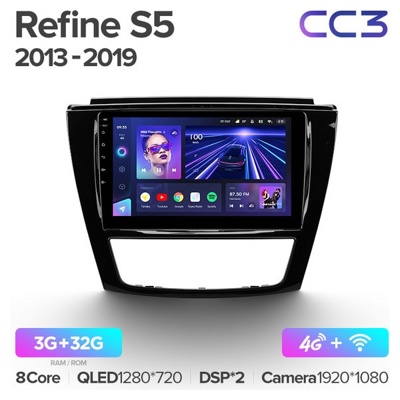 Штатная автомагнитола на Android TEYES CC3 для JAC Refine S5 2013-2019 3/32gb