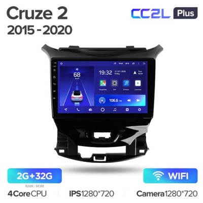 Штатная автомагнитола на Android TEYES CC2L Plus для Chevrolet Cruze 2 2015-2020 2/32gb