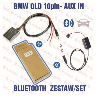 Bluetooth адаптер KAWU 25016. BMW OLD 10-PIN - AUX IN- фото