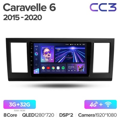 Штатная автомагнитола на Android TEYES CC3 для Volkswagen Caravelle 6 T6.1 T6 2015-2020 3/32gb
