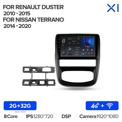 Штатная автомагнитола на Android TEYES X1 для Renault Duster 2010-2015 2/32gb- фото
