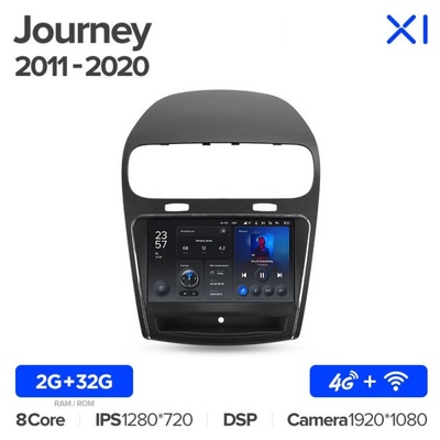 Штатная автомагнитола на Android TEYES X1 для Dodge Journey JC 2011 2020 2/32gb- фото