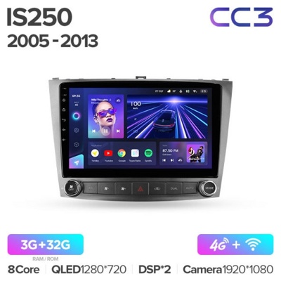 Штатная автомагнитола на Android TEYES CC3 для Lexus IS250 XE20 2005-2013 3/32gb