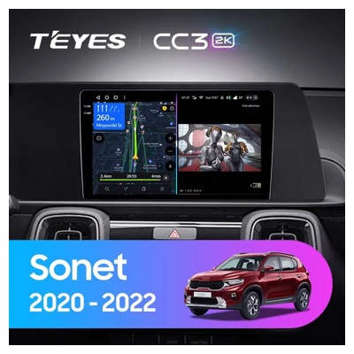 Штатная автомагнитола на Android TEYES CC3 2K для Kia Sonet LHD RHD 2020-2022 (Версия L) 3/32gb- фото3