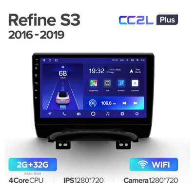 Штатная автомагнитола на Android TEYES CC2L Plus для JAC Refine S3 2016-2019 2/32gb