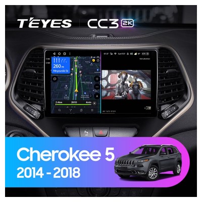 Штатная автомагнитола на Android TEYES CC3 2K для Jeep Cherokee 5 KL 2014-2018 3/32gb- фото3