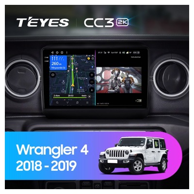 Штатная автомагнитола на Android TEYES CC3 2K для Jeep Wrangler 4 JL 2018-2019 3/32gb- фото3