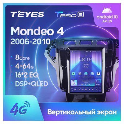 Штатная автомагнитола на Android TEYES TPRO 2 для Ford Mondeo 4 2006-2010 (Версия DS) 3/32gb- фото2