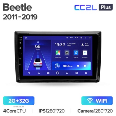 Штатная автомагнитола на Android TEYES CC2L Plus для Volkswagen Beetle A5 2011-2019 2/32gb