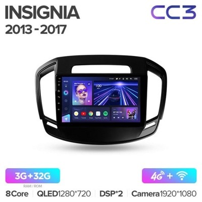 Штатная автомагнитола на Android TEYES CC3 для Opel Insignia 2013-2017 3/32gb