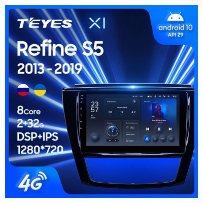 Штатная автомагнитола на Android TEYES X1 для JAC Refine S5 2013-2019 2/32gb- фото2