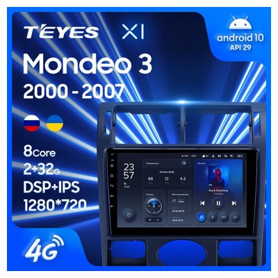 Штатная автомагнитола на Android TEYES X1 для Ford Mondeo 3 2000-2007 (Версия F1) 2/32gb- фото2