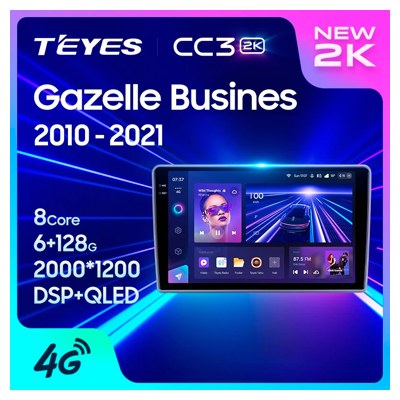 Штатная автомагнитола на Android TEYES CC3 2K для GAZ Gazelle Busines 2010-2021 3/32gb- фото2