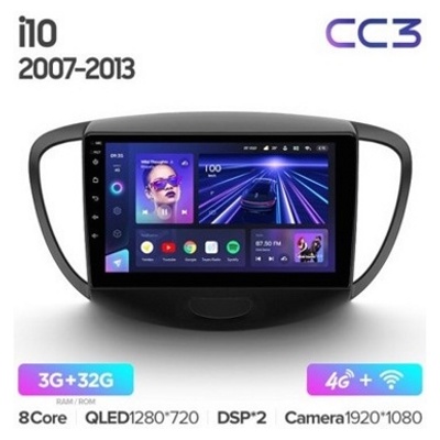 Штатная автомагнитола на Android TEYES CC3 для Hyundai i10 2007-2013 3/32gb